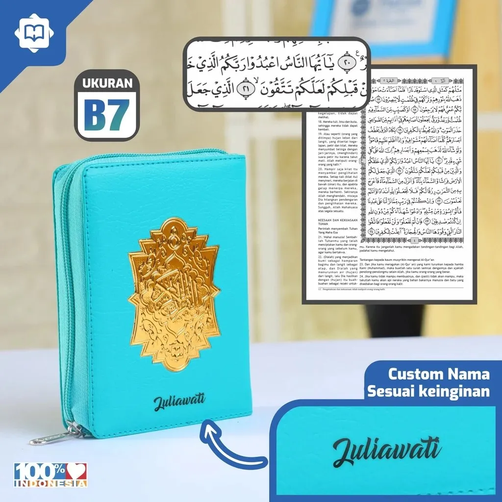 Al Quran Terjemah Al Halim B7 Rubu HVS Resleting — foto 3