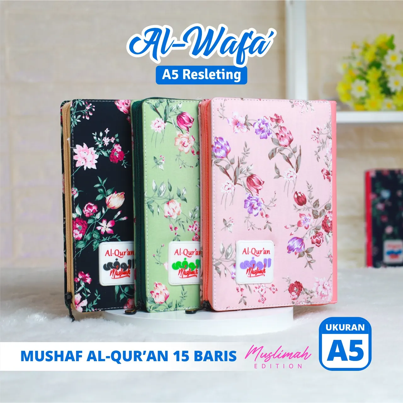 Mushaf Al Quran Al Wafa Muslimah A5 Resleting