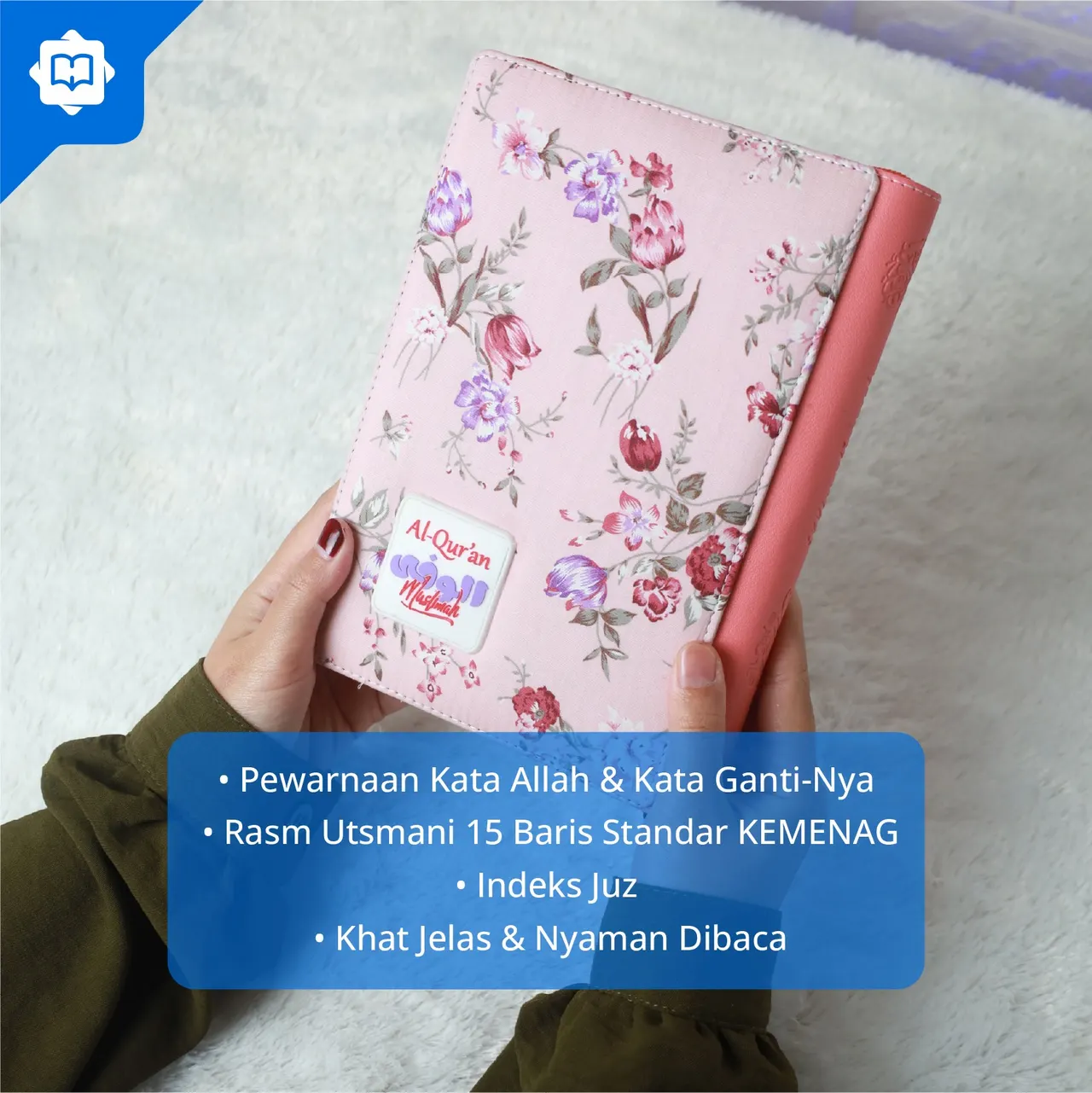 Mushaf Al Quran Al Wafa Muslimah A5 Resleting — foto 4