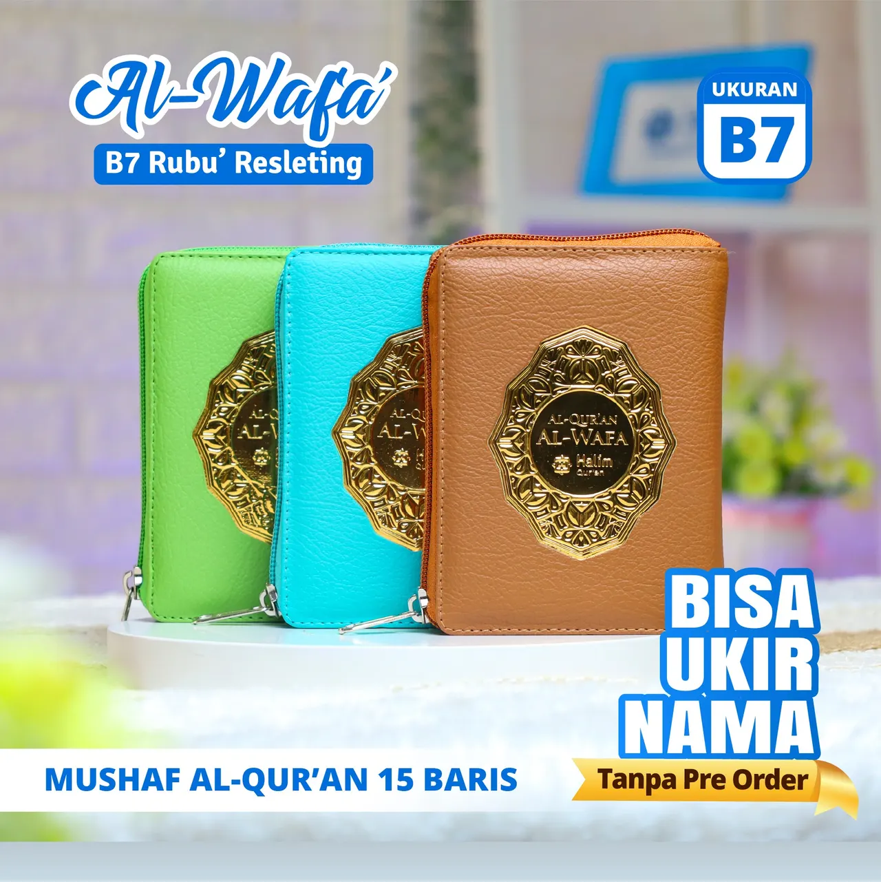Mushaf Al Quran Al Wafa Rubu B7 Resleting
