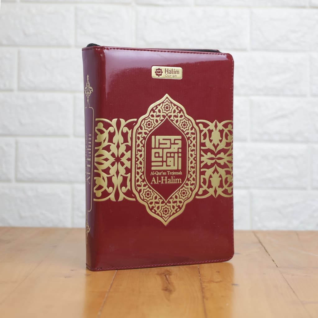 Al Quran Terjemah Al Halim New Fancy A5 Resleting — foto 5